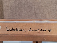 Olieverf schilderij op doek, bas sebus, waterlelies, 1995 - afbeelding 8 van  8