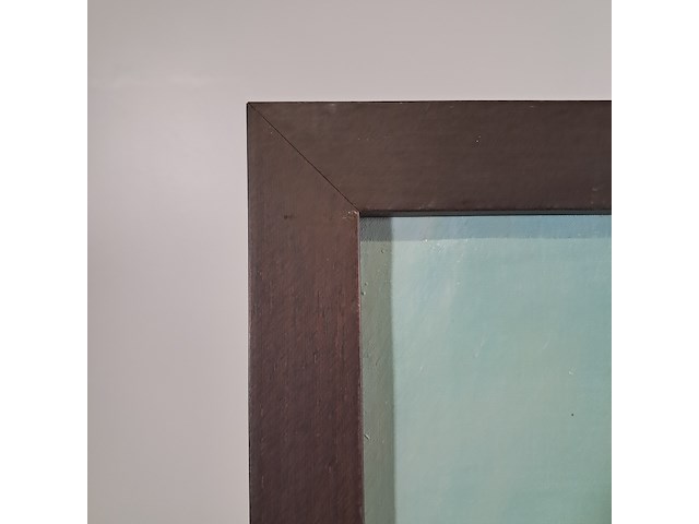 Olieverf schilderij op doek, h. dister, tuin met poort - afbeelding 4 van  6