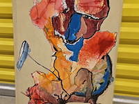 Olieverf schilderij, theo hendriksen - afbeelding 1 van  4