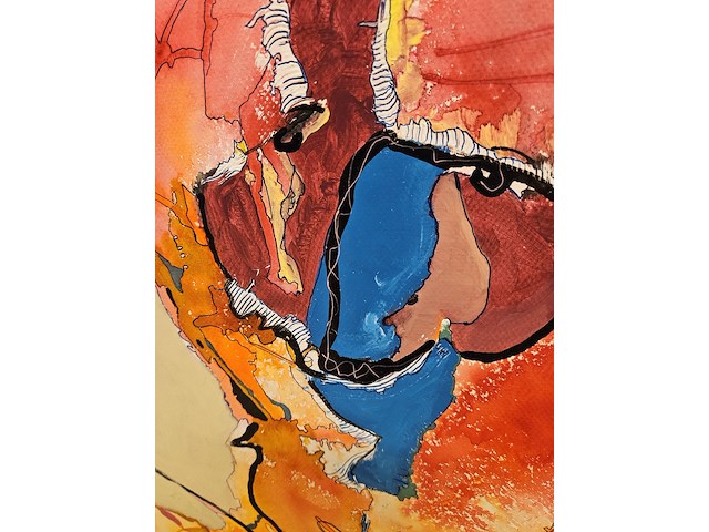 Olieverf schilderij, theo hendriksen - afbeelding 3 van  4
