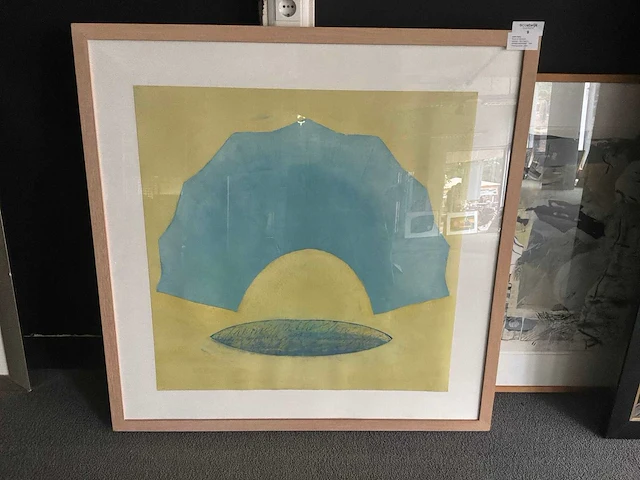 Olieverfschilderij “aafke kelly- blues on de beach” - afbeelding 1 van  7