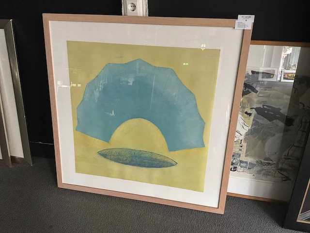 Olieverfschilderij “aafke kelly- blues on de beach” - afbeelding 2 van  7