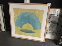 Olieverfschilderij “aafke kelly- blues on de beach” - afbeelding 2 van  7
