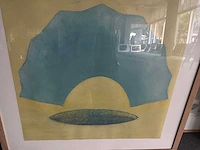 Olieverfschilderij “aafke kelly- blues on de beach” - afbeelding 6 van  7