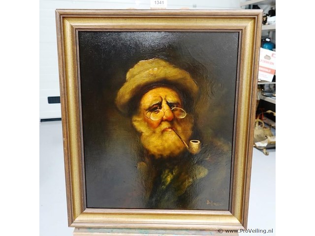 Olieverfschilderij gesigneerd b. piasecke - afbeelding 2 van  5