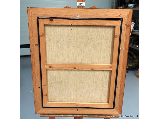 Olieverfschilderij gesigneerd b. piasecke - afbeelding 5 van  5