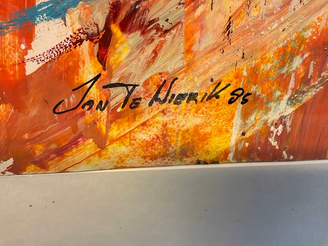 Olieverfschilderij “ jan te wierik” - afbeelding 7 van  7