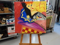 Olieverfschilderij - afbeelding 1 van  5