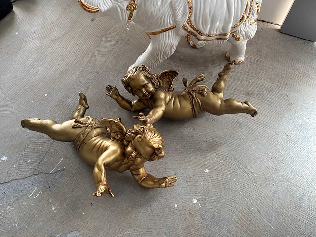 Olifanten beeld (3x) - afbeelding 6 van  8