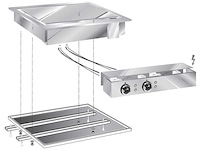 Olis ofte-60dc drop-in elektrische bakplaat