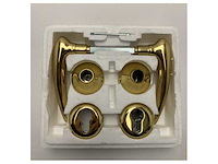 Olivari gold finish marine deurhandgreepset - duurzame corrosiebestendige messing hendel voor boten en jachten - afbeelding 1 van  5