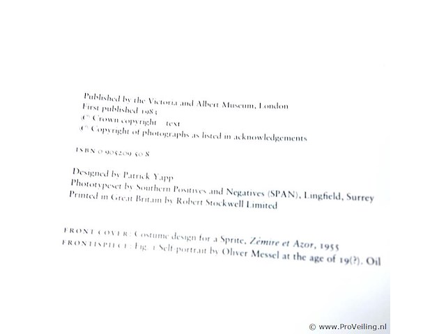 Oliver messel. - afbeelding 3 van  5