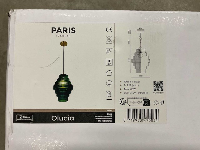 Olucia paris design hanglamp - afbeelding 4 van  4