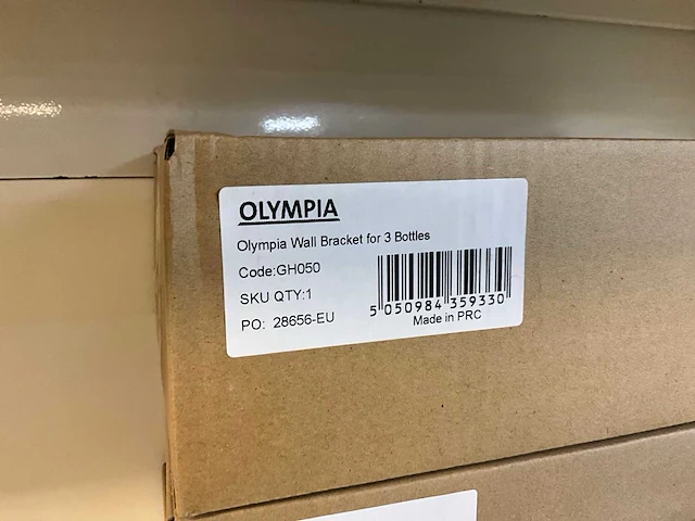 Olympia - wandmodel flessenhouder 3 flessen (4x) - afbeelding 4 van  4