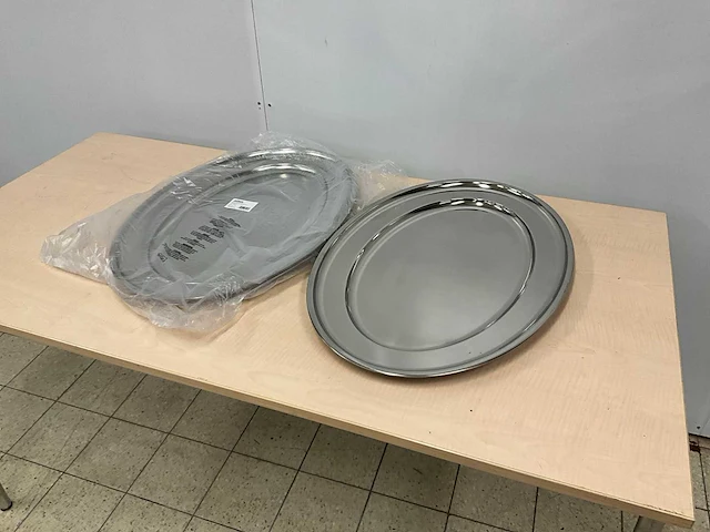 Olympia rvs ovale serveerschalen (2x) - afbeelding 4 van  5