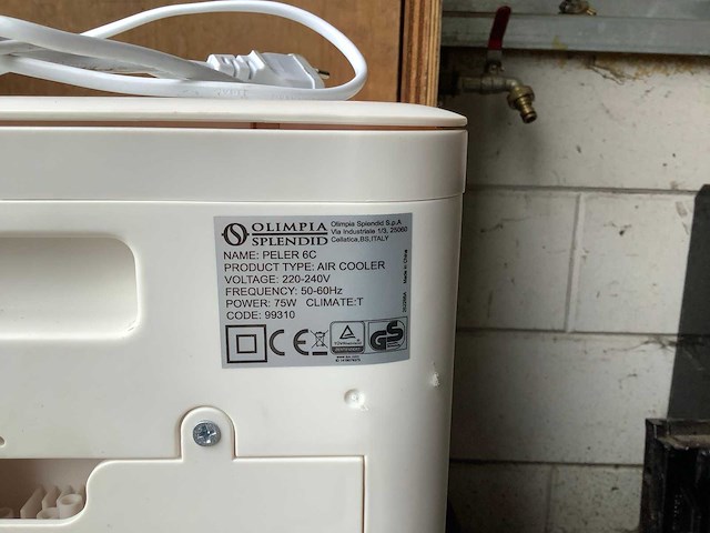 Olympia slendid peler 6c luchtbevochtiger airco en ventilator - afbeelding 3 van  3