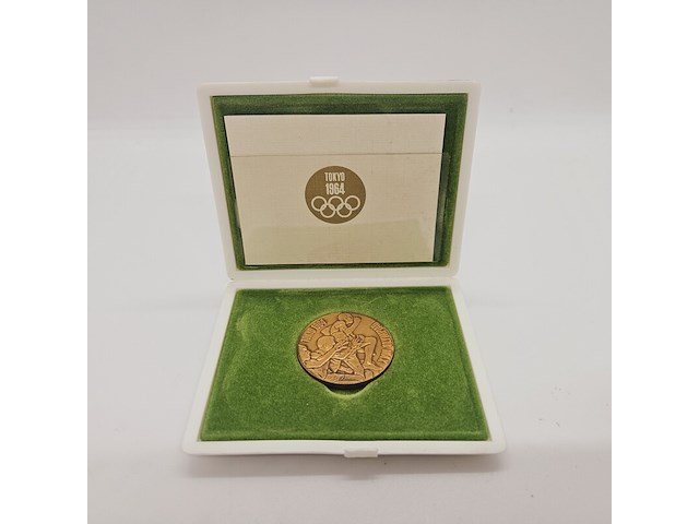 Olympische spelen tokyo 1964 medaille - inclusief doos - afbeelding 1 van  5