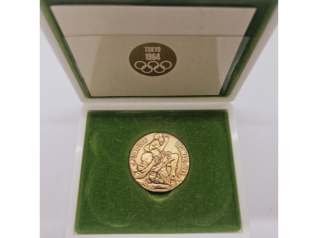 Olympische spelen tokyo 1964 medaille - inclusief doos - afbeelding 2 van  5
