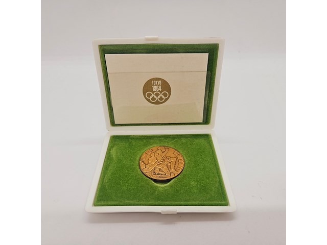 Olympische spelen tokyo 1964 medaille - inclusief doos - afbeelding 4 van  5