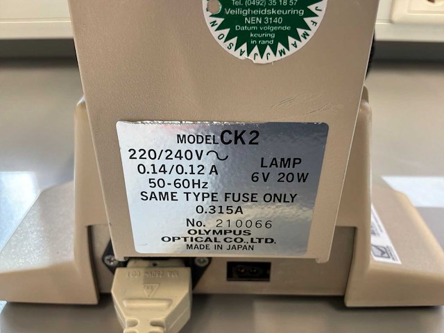 Olympus ck2 biologische microscoop - afbeelding 7 van  7