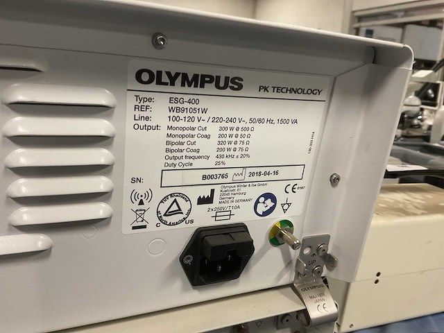 Olympus medical esg-400/ usg-400 hf ultrasonic generator - afbeelding 7 van  8