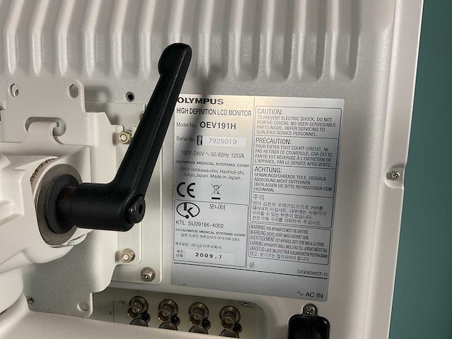 Olympus wm-np1 endoscopiekarretje met monitor - afbeelding 6 van  8