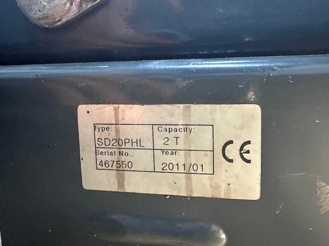 Oma / werther stratos - 1999 - 526 - 4 koloms hefbrug met brugkrik 4000kg apk - afbeelding 13 van  15