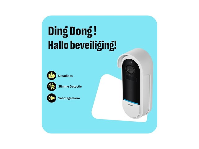 Omajin by netatmo 2k draadloze slimme video deurbel inclusief gong ip65 - afbeelding 2 van  4