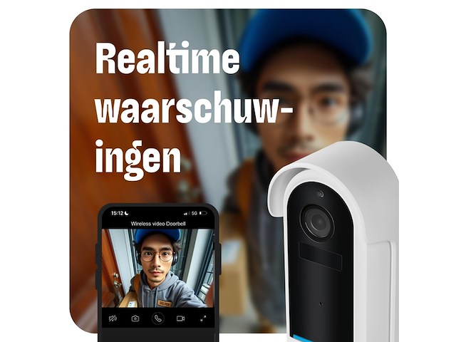 Omajin slimme deurbel hd inclchime wit - afbeelding 3 van  5