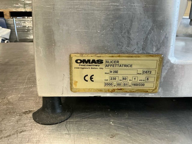 Omas h 25e bevroren vleessnijmachine - afbeelding 3 van  6