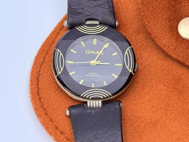 Omax 24kt goldplated horloge - afbeelding 1 van  7