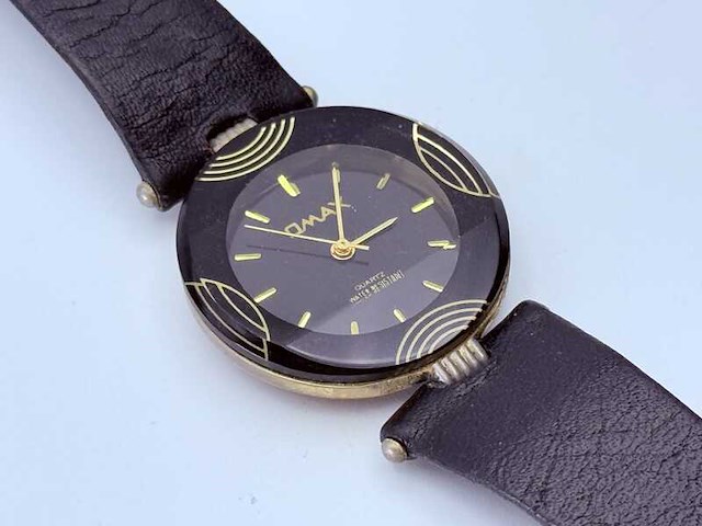 Omax 24kt goldplated horloge - afbeelding 4 van  7