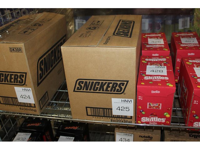 Omdoos snickers. 256 stuks. - afbeelding 1 van  2