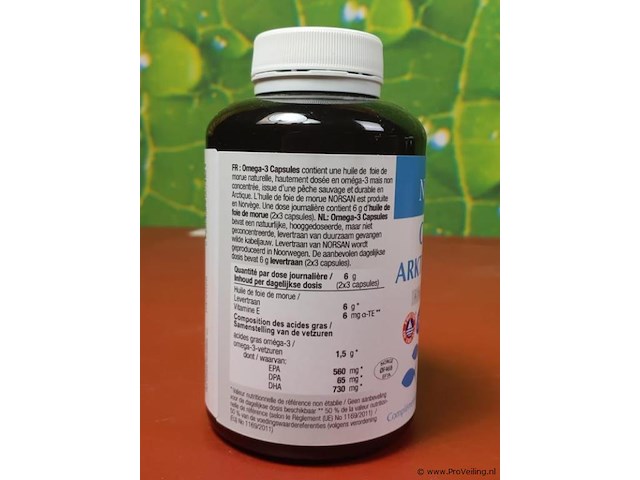 Omega-3 capsules arktis - 2 potjes á 120 capsules & omega-3 met natuurlijke visolie - 3 potjes á 120 capsules - afbeelding 3 van  9