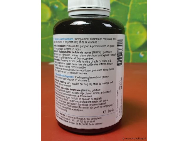 Omega-3 capsules arktis - 2 potjes á 120 capsules & omega-3 met natuurlijke visolie - 3 potjes á 120 capsules - afbeelding 4 van  9