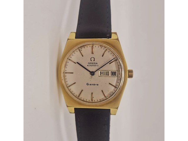 Omega geneve goldplated automatisch herenhorloge - afbeelding 1 van  7