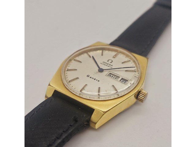 Omega geneve goldplated automatisch herenhorloge - afbeelding 3 van  7