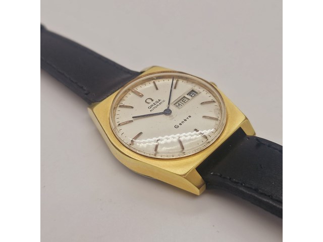 Omega geneve goldplated automatisch herenhorloge - afbeelding 4 van  7