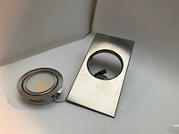 Omega keil onderbouw keukenverlichting spotjes led rvs dimbaar - afbeelding 3 van  5