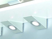 Omega keil onderbouw keukenverlichting spotjes led rvs dimbaar - afbeelding 1 van  5