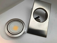 Omega keil onderbouw keukenverlichting spotjes led rvs dimbaar - afbeelding 4 van  5