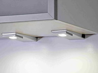 Omega quadrat onderbouw keukenverlichting led rvs dimbaar (3x) - afbeelding 1 van  6