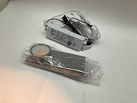 Omega round onderbouw keukenverlichting led rvs dimbaar (3x) - afbeelding 2 van  4