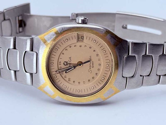 Omega seamaster polaris gmt 18kt goud horloge - inclusief doos - afbeelding 1 van  13
