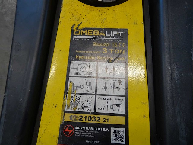 Omegalift - garagekrik 3 ton - afbeelding 3 van  3