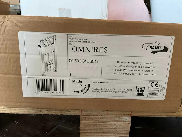 Omnires - 90.502.81.so17 - inbouwreservoir met wandcloset en bril - afbeelding 2 van  2