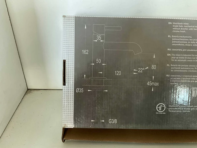 Omnires - y1210n - wastafel mengkraan (2x) - afbeelding 5 van  5