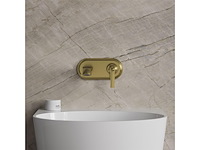 Omnires ad5115br inbouw wastafelkraan art deco antique bronze - afbeelding 2 van  6