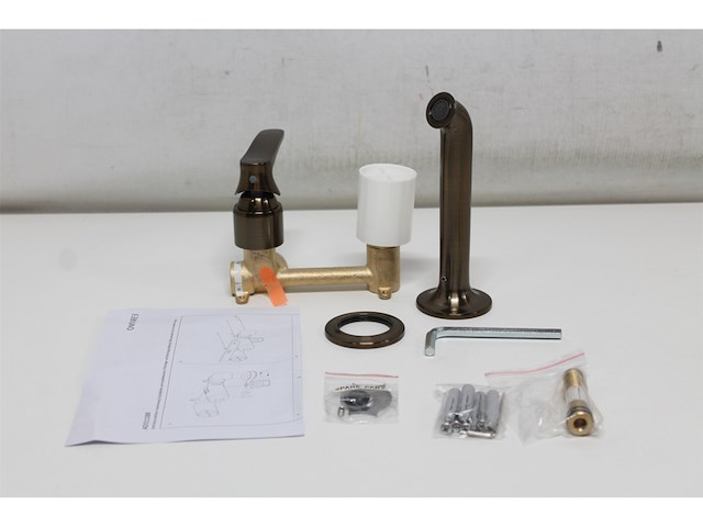 Omnires ad5115br inbouw wastafelkraan art deco antique bronze - afbeelding 5 van  6