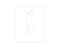 Omnires modern project toiletborstel met houder voor wandmontage koper - afbeelding 3 van  3